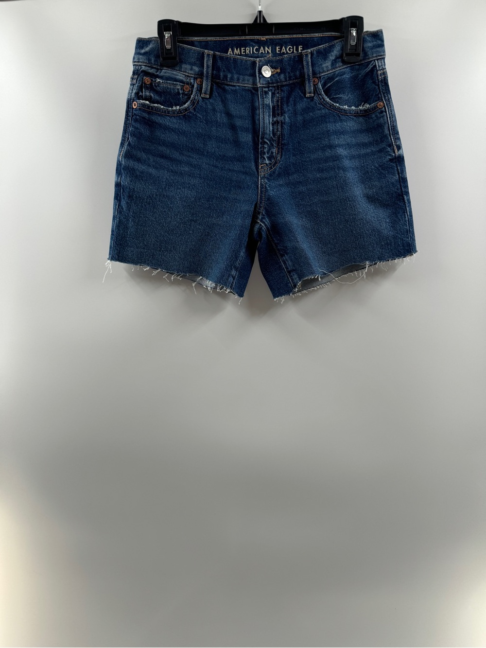 American Eagle Perfect Bermuda Denim Shorts Women's Size 0 Dark Wash